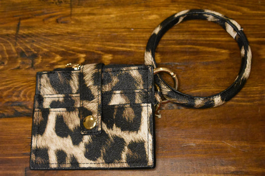 Leopard Wallet Wristlet