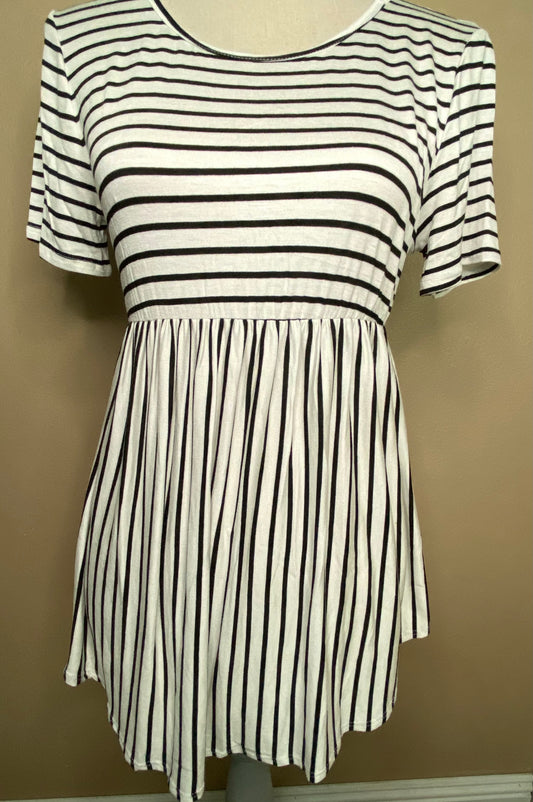 Striped Babydoll Top