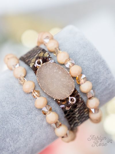 New You Druzy Bracelet