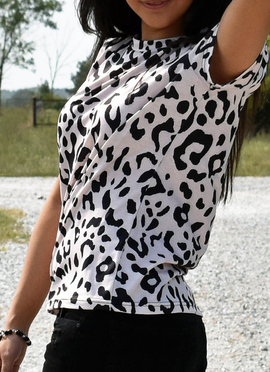 Wild Leopard Print Tee