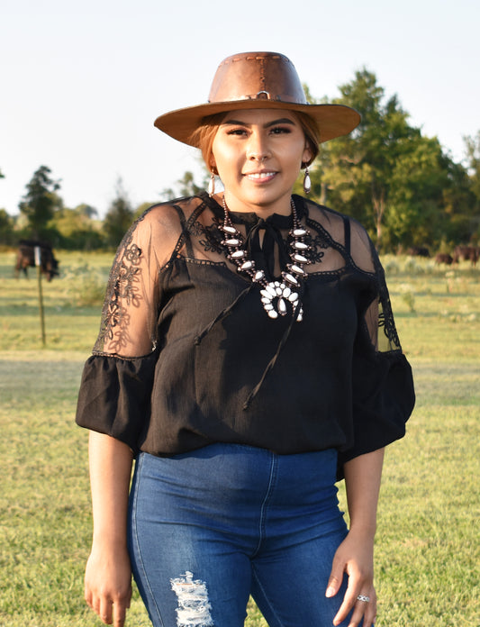 Formal Lace Blouse