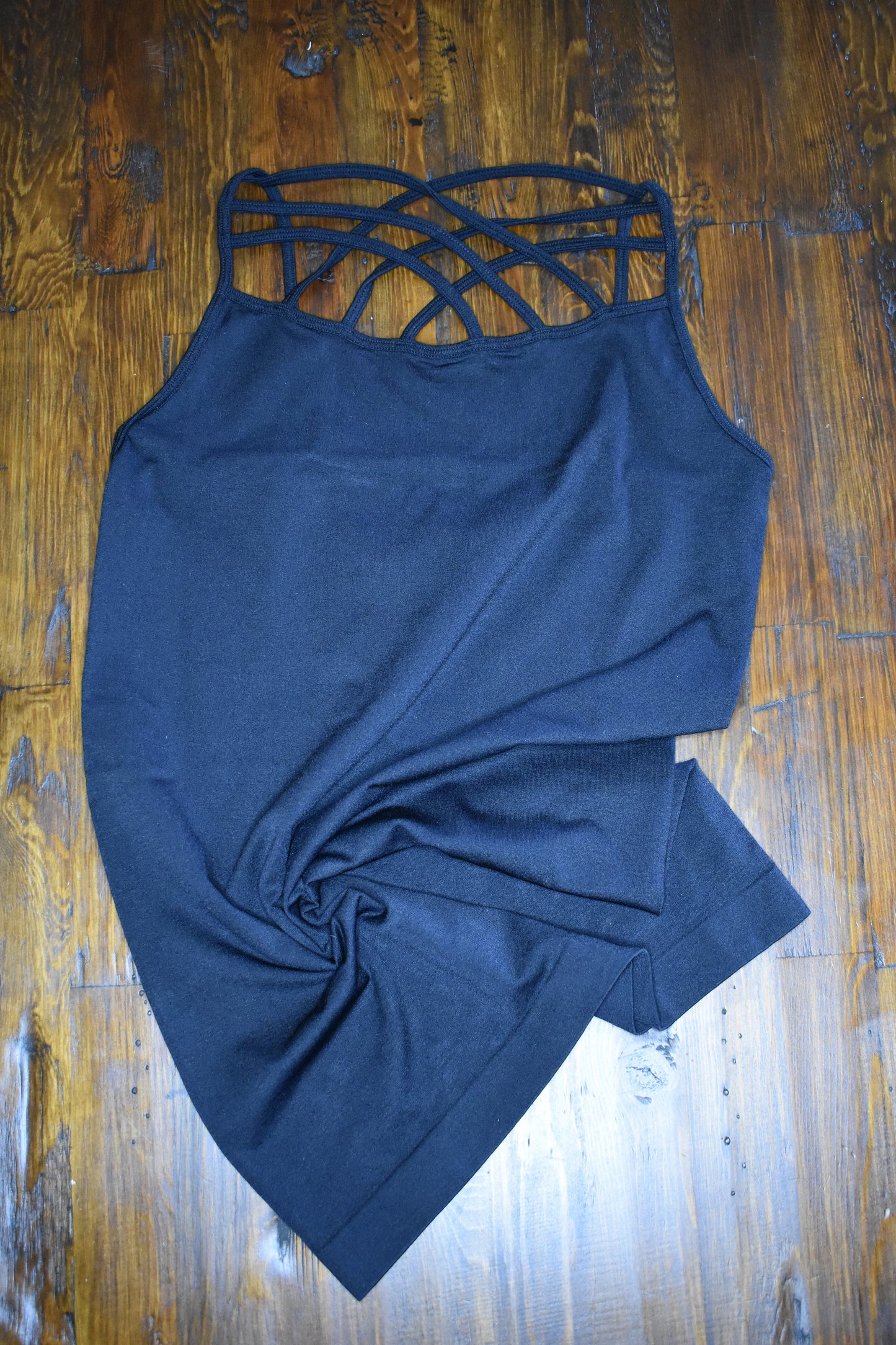 Navy Criss Cross Cami